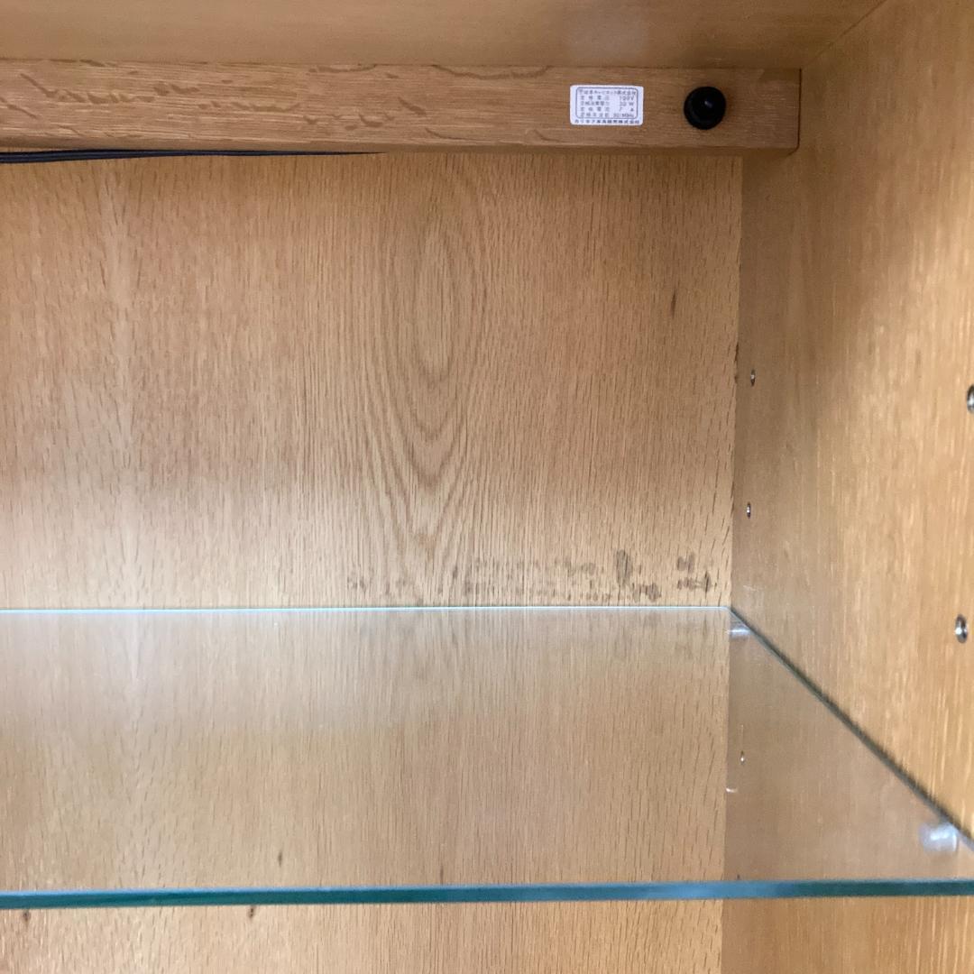 【オールドカリモク】ヴィンテージ　飾り棚　コレクションケース　キャビネット