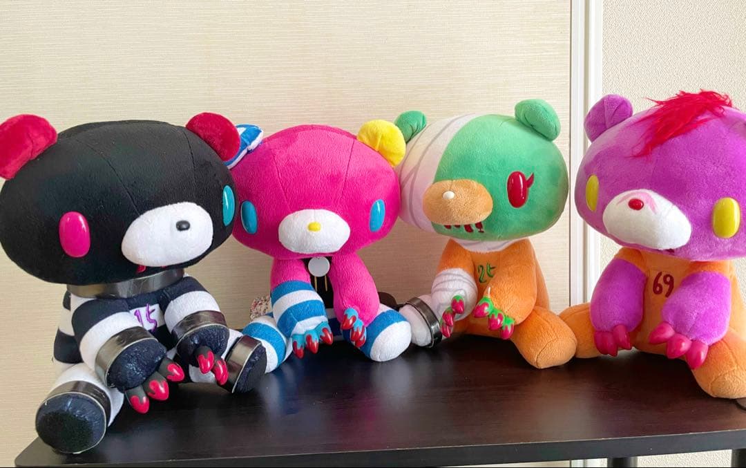 チャックスGP グルーミー ナンバカ ぬいぐるみ(4体セット)