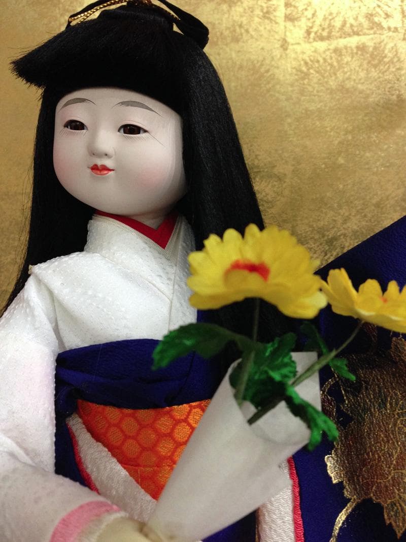 雛人形　久月作　ひな人形　ケース入　浮世人形　花娘 極美品