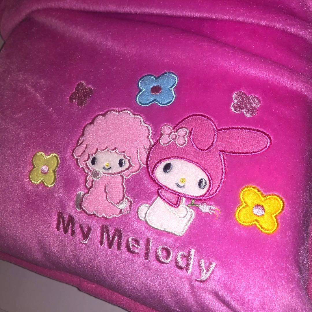 未使用 マイメロディ ハーフケット ひざ掛け クッションになるカバー付 マイメロ