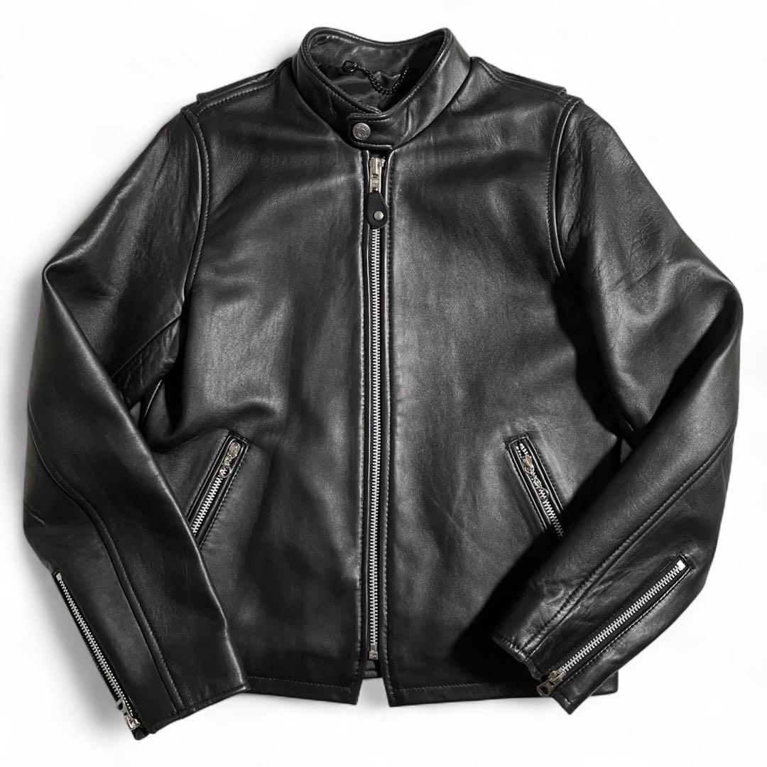 schott シングルライダースジャケット ラムレザー 羊革