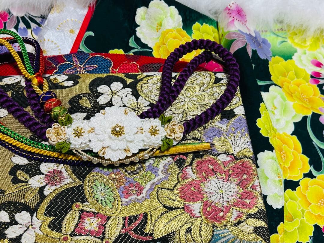 新品　呉服店398,000円刺繍付きお振袖 完全25点フルセット　トールサイズ