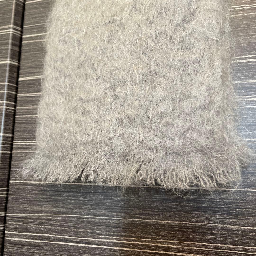 LOEWE ロエベ マフラー モヘヤ ウール グレージュ