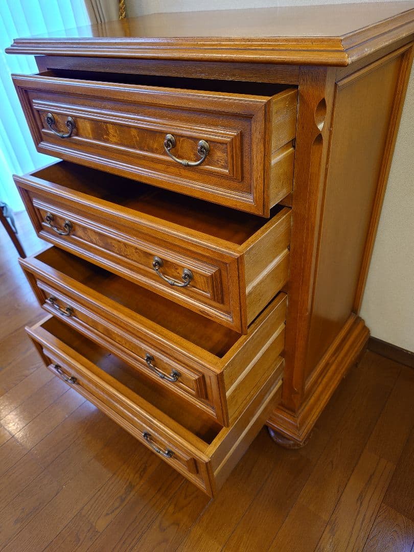 ちーさま専用です！〈セルバ社〉イタリア家具アンティーク木製キャビネット 4段