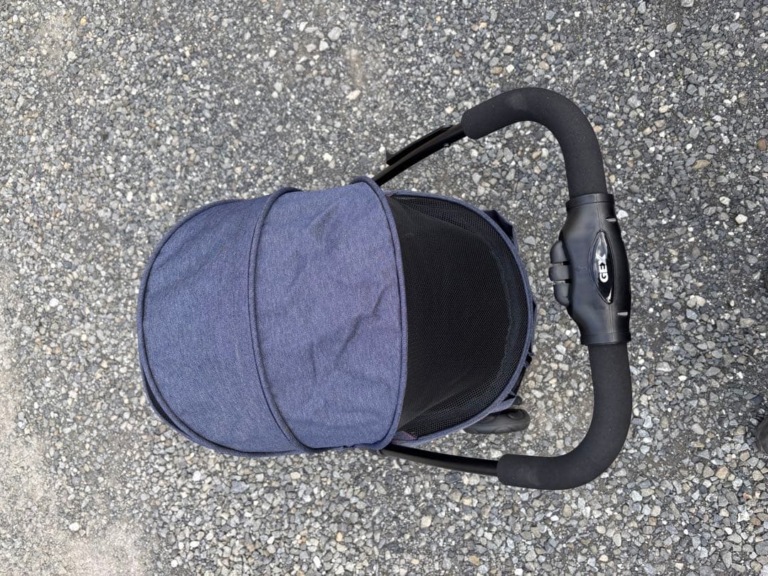 【GEX】わんわんカート スマートハンディ Safety 『デニム柄』