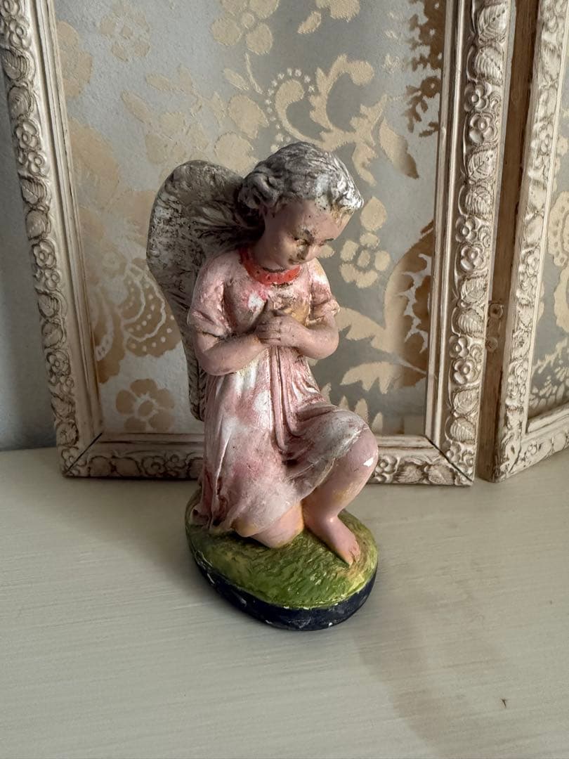 値下げ⭐︎アンティーク　祈りの天使の像　石膏