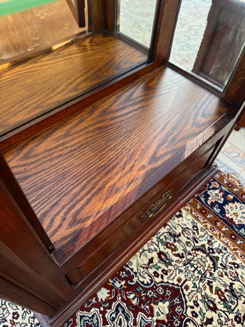 フランダースの家具屋さん オーク無垢 スリムキャビネット 飾り棚 幅73cm