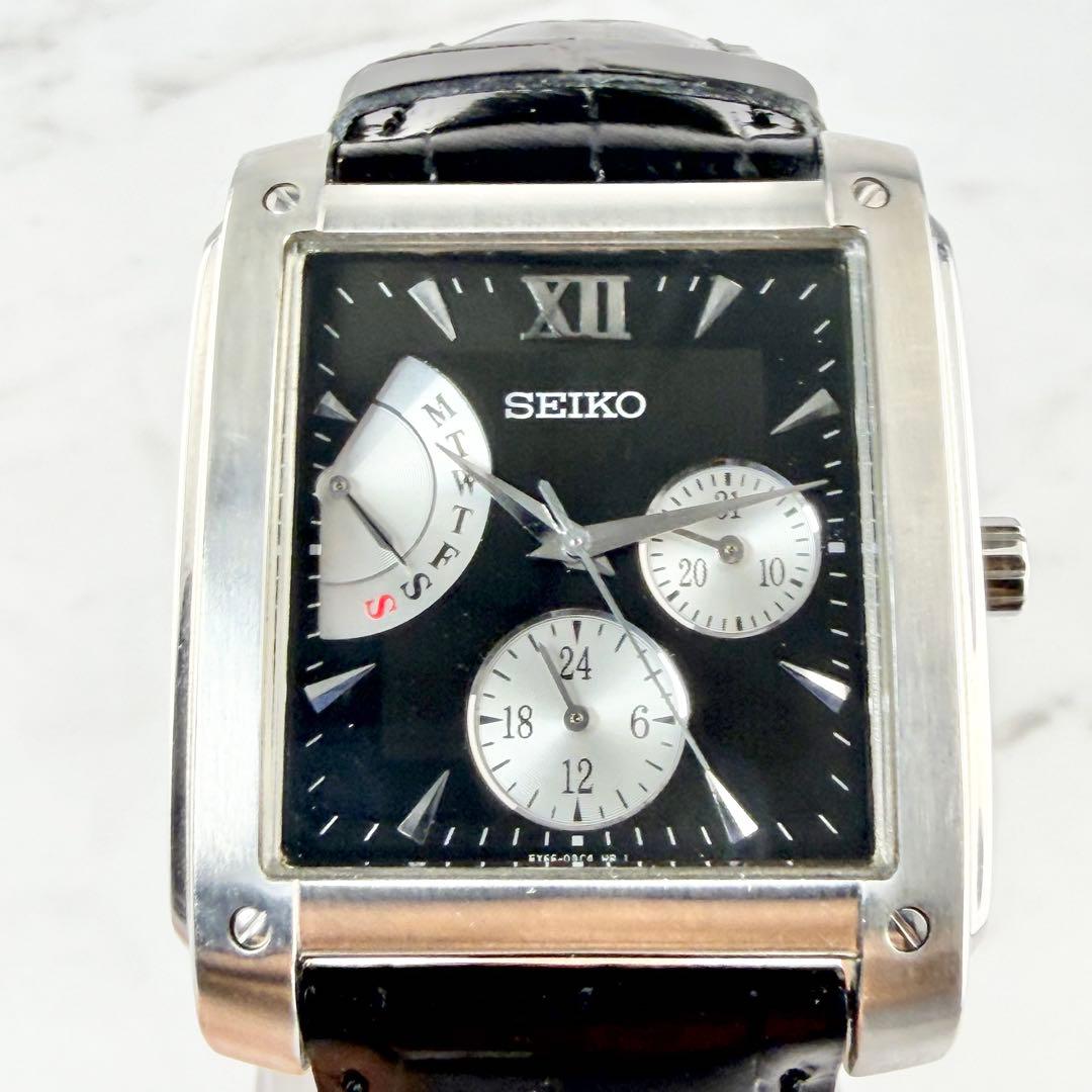 【新品電池】 セイコー レトログラード クロノ タンク 5Y66-0AC0