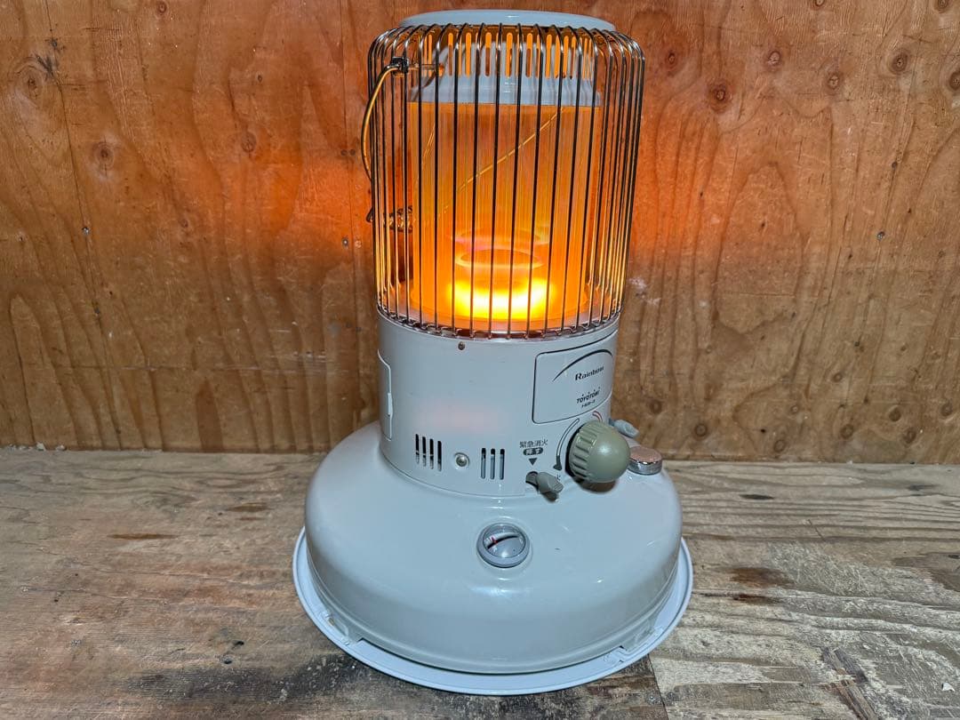 芯乾燥済 石油ストーブ 置台新品レインボー RB-25D分解メンテナンス済