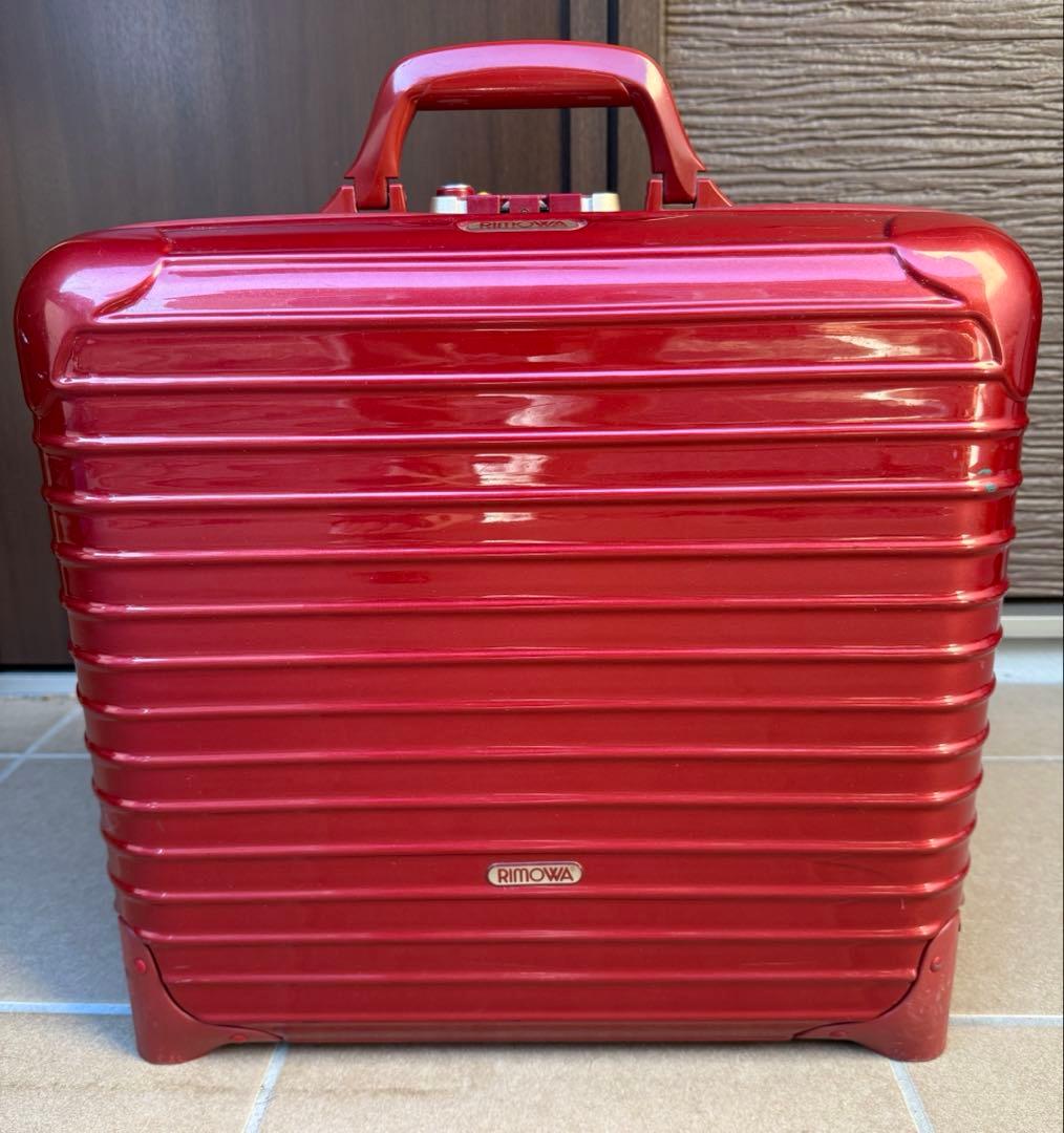 廃盤 リモワ レッド アタッシュ ビジネス キャリーケース ビジネストローリー