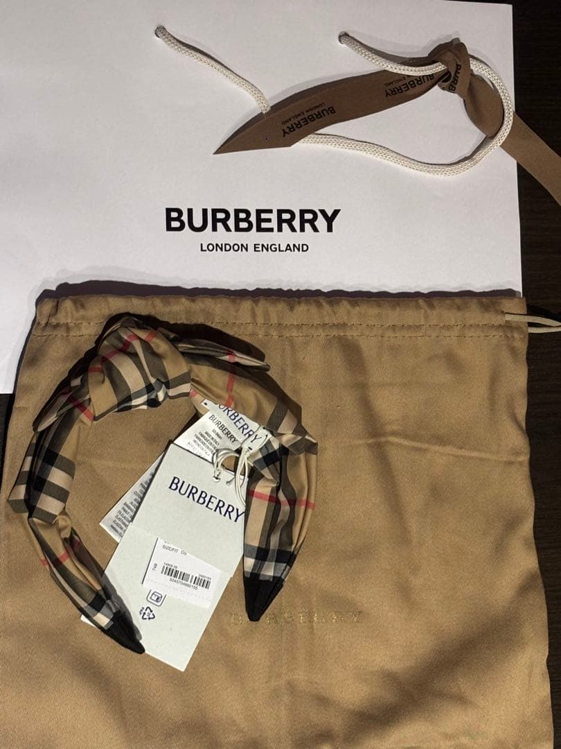 Burberry バーバリー チェック ガールズ カチューシャ　新品未使用