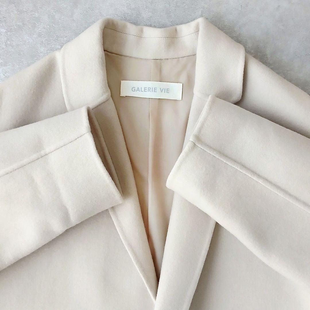 美品 ギャルリーヴィー トゥモローランド 上質 ライトメルトン チェスターコート