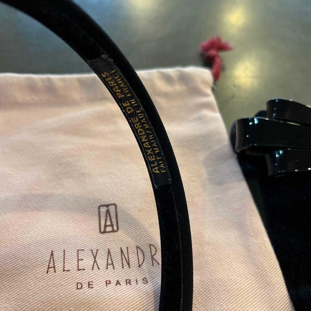 ALEXANDRE DE PARIS ブラックヘアバンド2セット