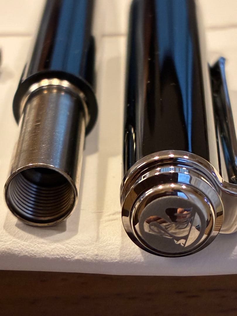 9/29迄ペリカンボールペン スーベレーンK805ブラック×シルバー 箱保証書付