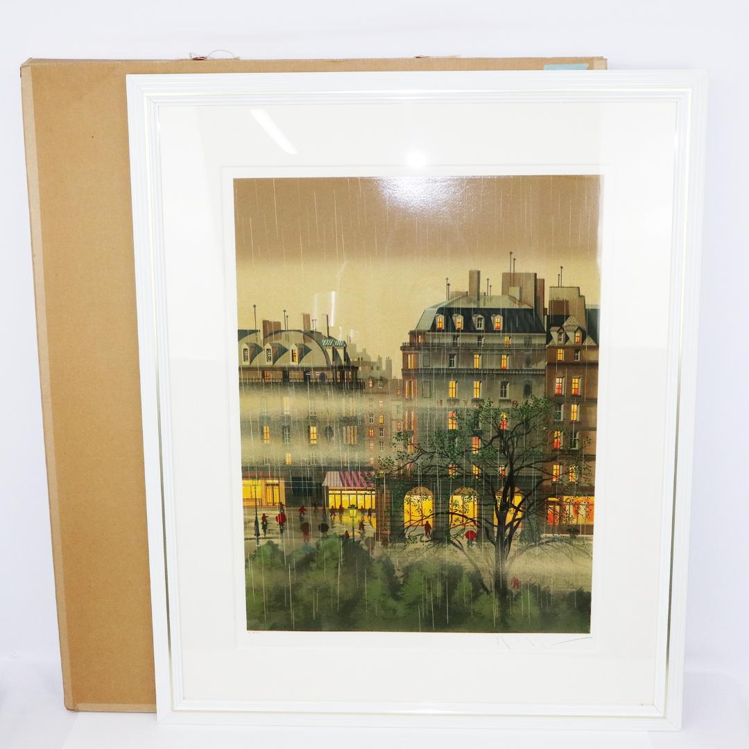 ヒロヤマガタ 「レインドロップス」 シルクスクリーン