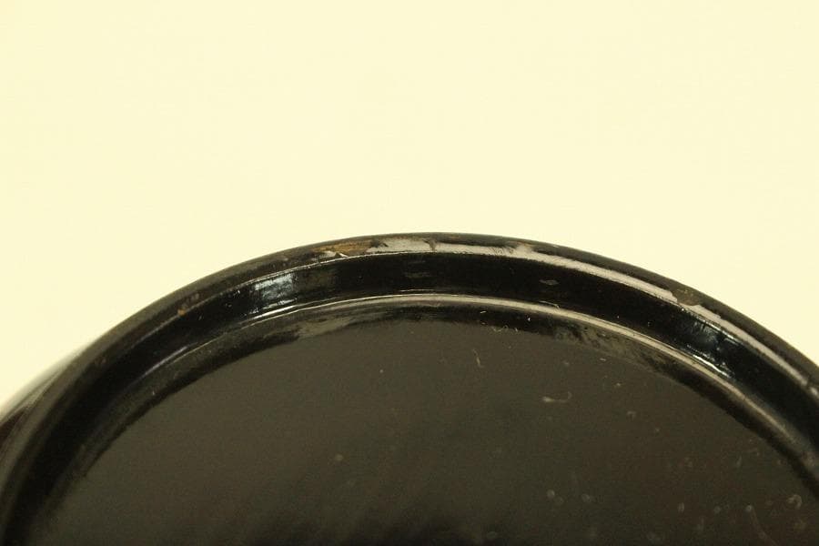 朱漆 輪花模様 小皿 十件 時代物(A733)