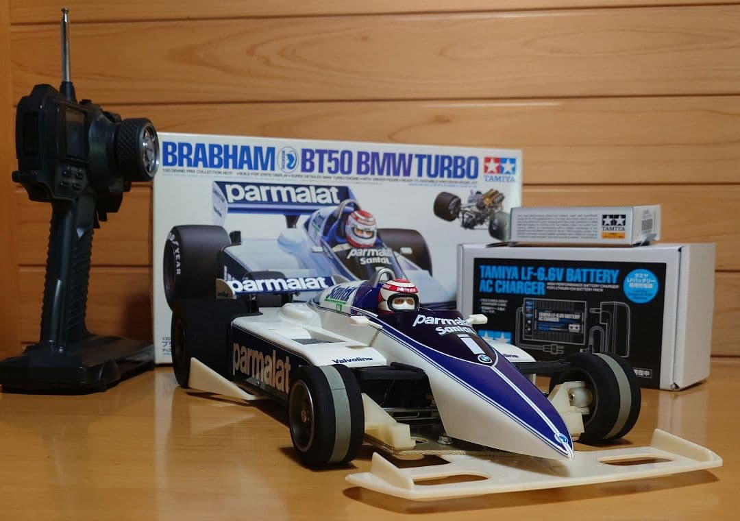 タミヤブラバムBT50競技用スペシャルLEDライト付＆プロポバッテリー…付セット