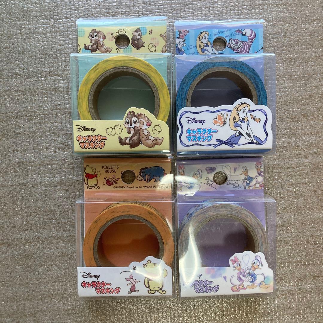 ディズニーキャラクターマスキングテープ４個セット