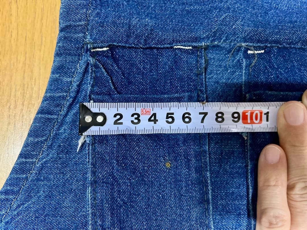 50s 60s ビンテージデニムエプロン　上下　耳付き　vintage
