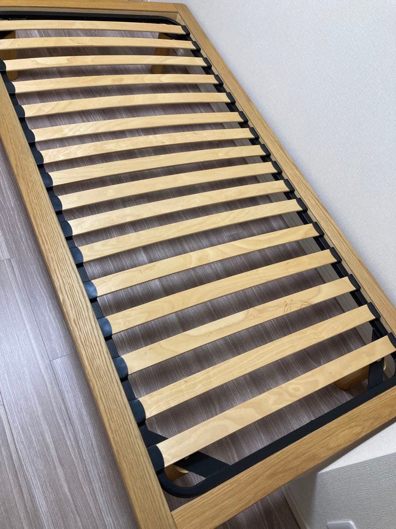 無印良品　MUJI 木製シングルベッドフレーム　オーク材　※収納も別掲載してます