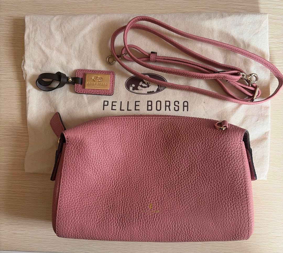【新品】PELLE BORSA ペレボルサ レネット ショルダーバッグ ピンク
