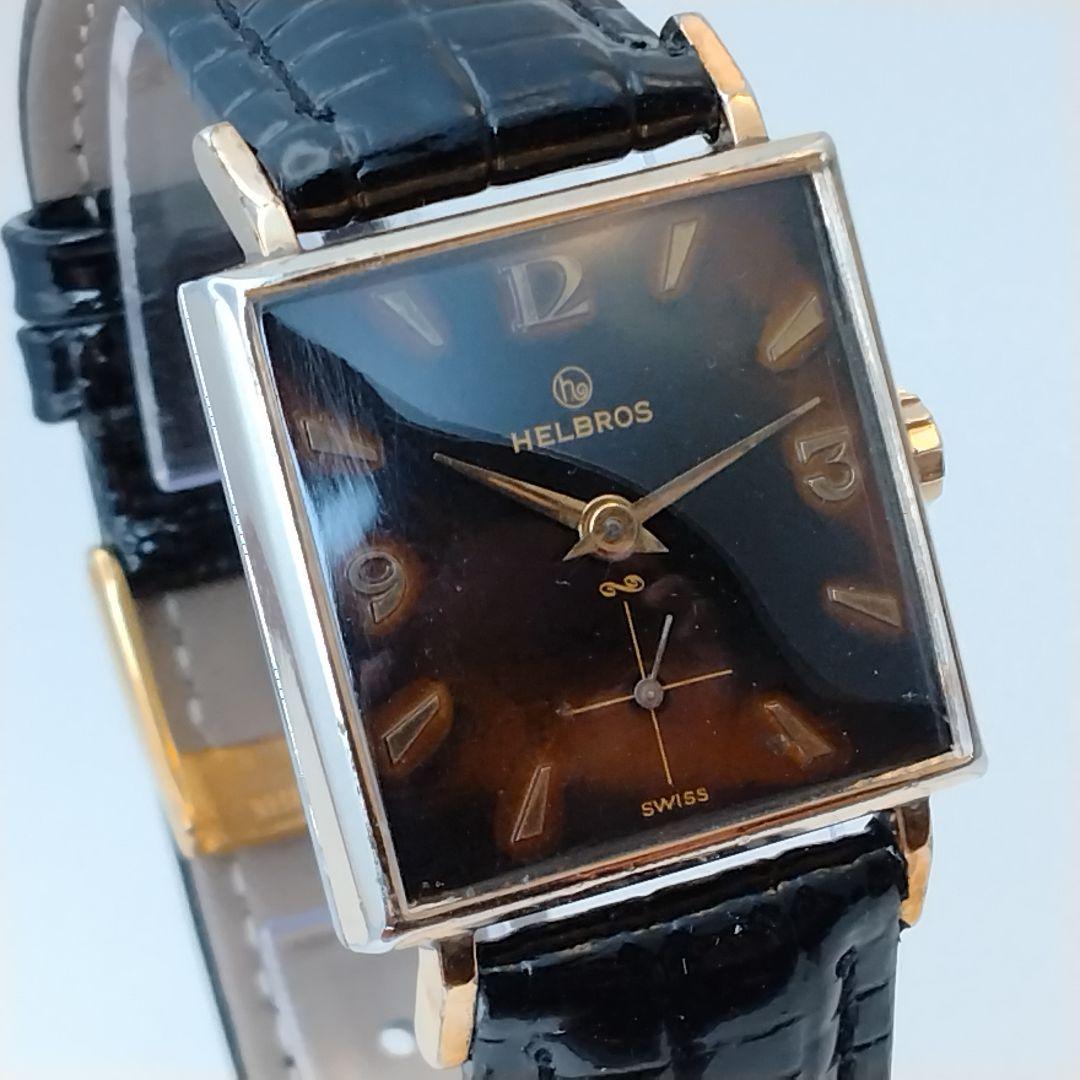 【1950s】 HELBROS スモセコ OH済 ヴィンテージ腕時計【訳あり品】