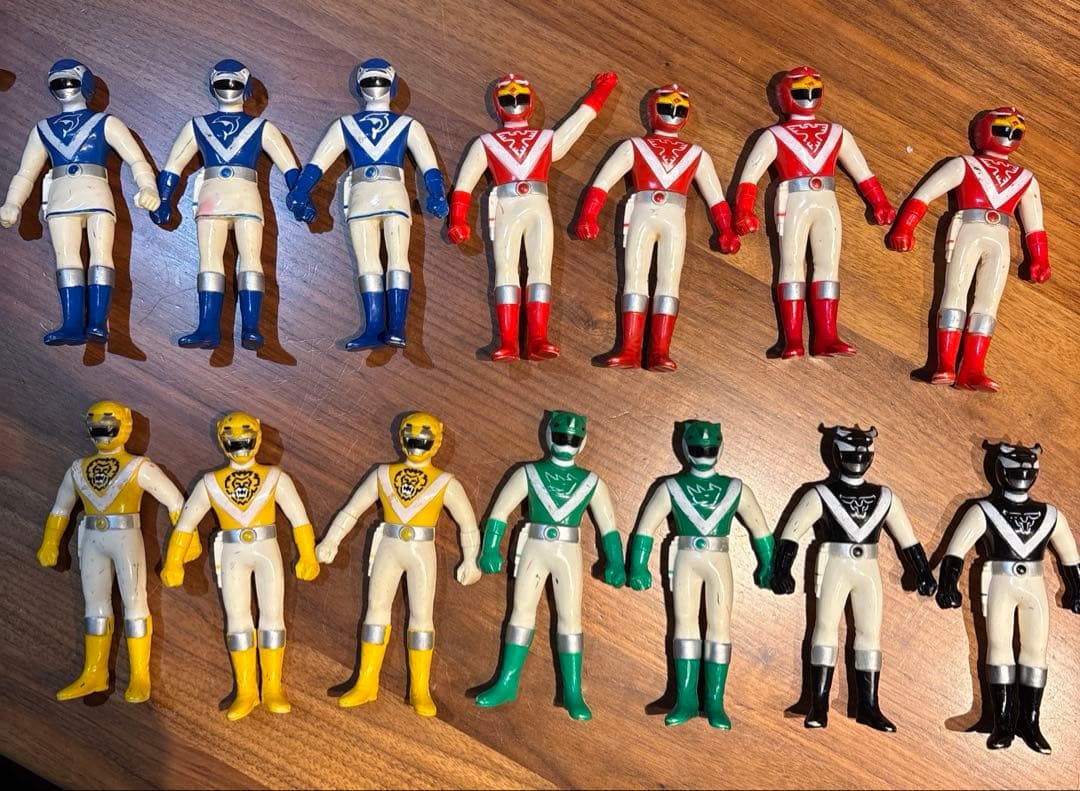 超獣戦隊ライブマン14体　フィギュア　対決セット　レトロ　コロン付き