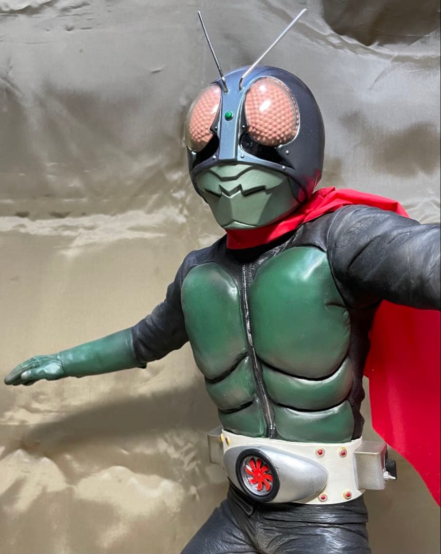 仮面ライダー旧1号リペイント完成品(検索 ビリケン メディコム 1/1マスク)