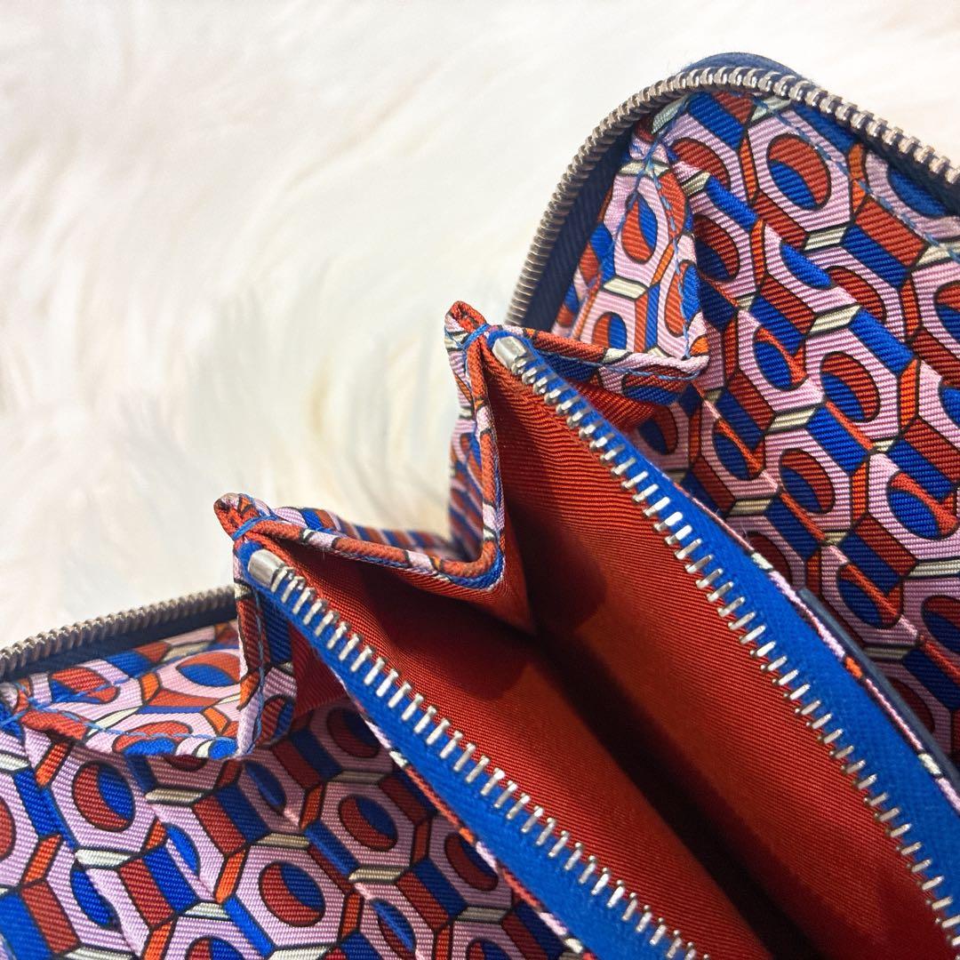 HERMES アザップコンパクト ネイビー　財布