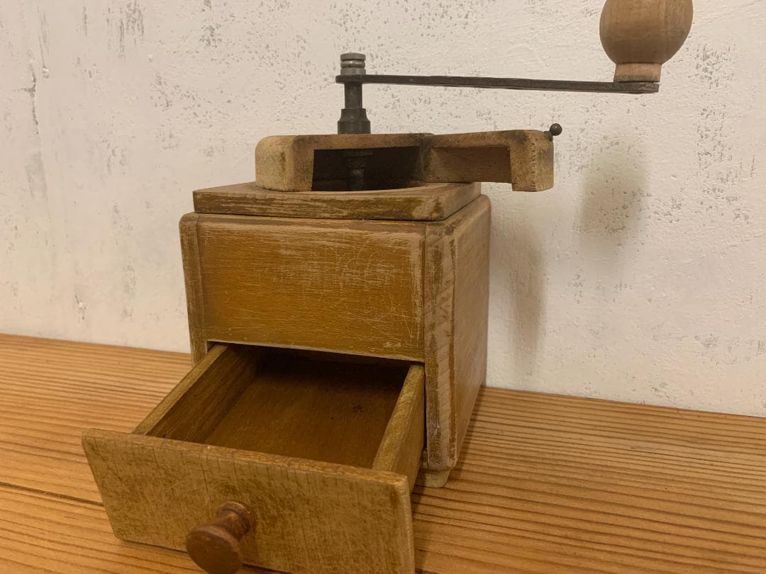 フランスアンティーク 木製 コーヒーミル　ハンドミル グラインダー オブジェ