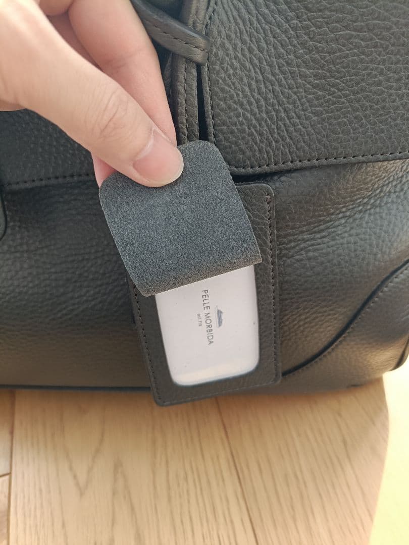 ペッレモルビダ シボ革 レザートートバッグ