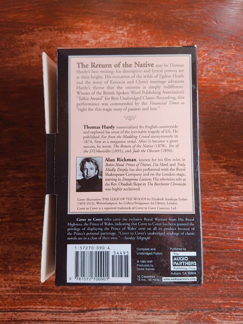 アラン・リックマンさん朗読 THE RETURN OF THE NATiVE