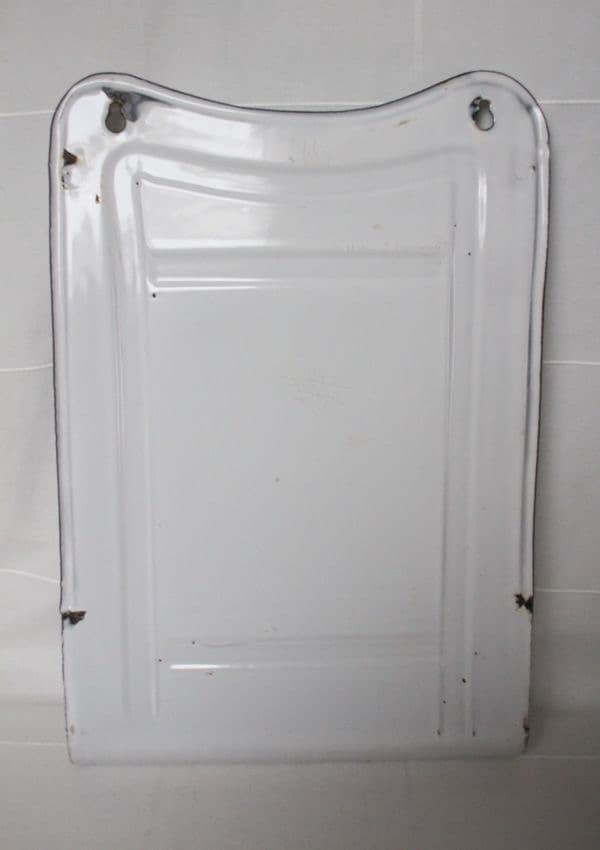 フランス アンティーク 古い琺瑯製のレードルラック ポストルッシュ 冬景色