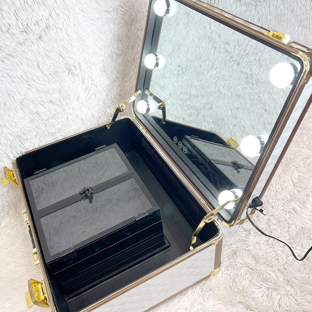 Francfranc ヴァリーズ ハリウッドボックス L メイクボックス