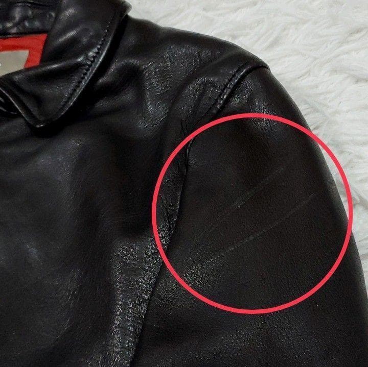 美品 M ナノユニバース 羊革 シングル ライダース 黒 中綿 キルティング