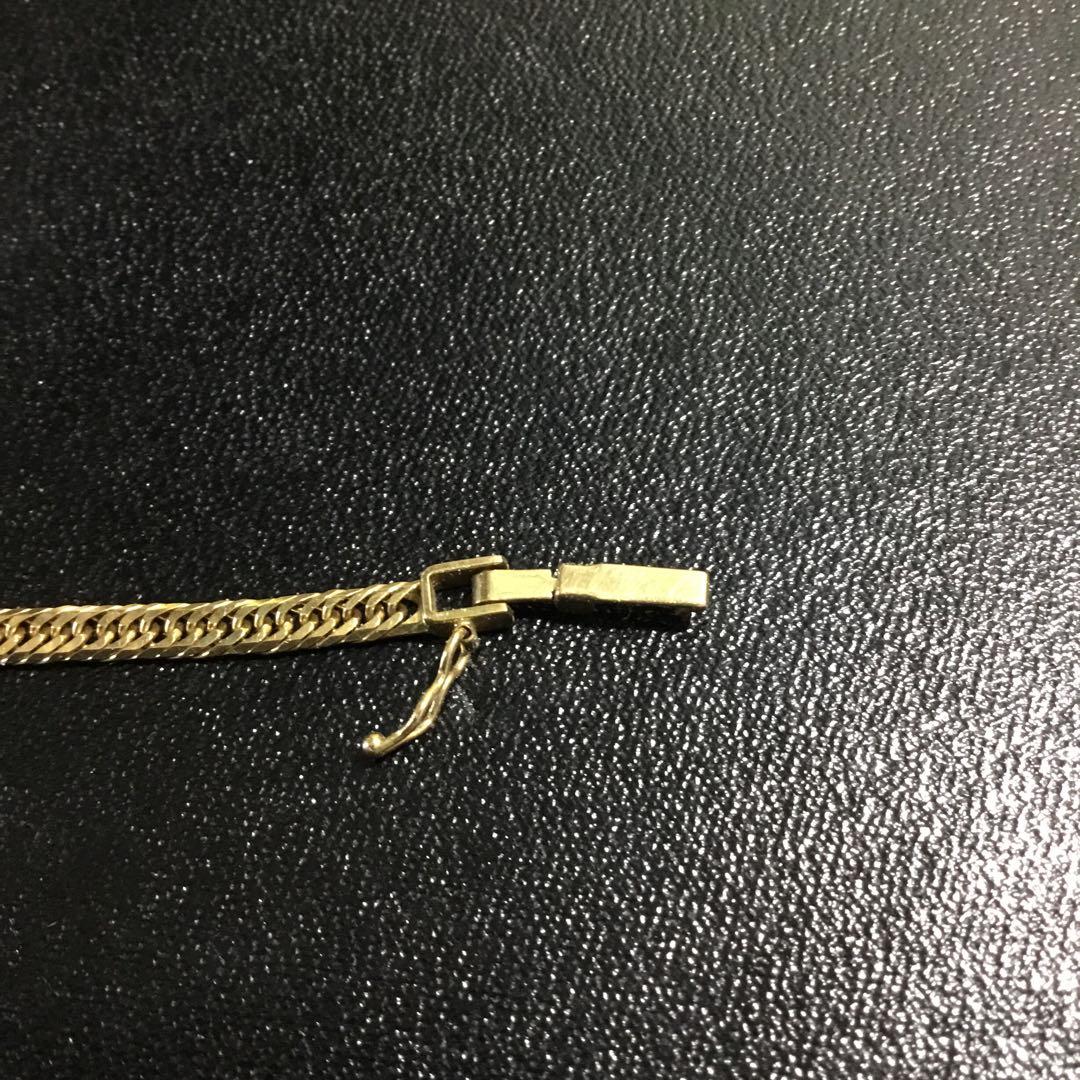 K18 金　造幣局検定　6面カットダブル喜平ブレスレット　5,1g