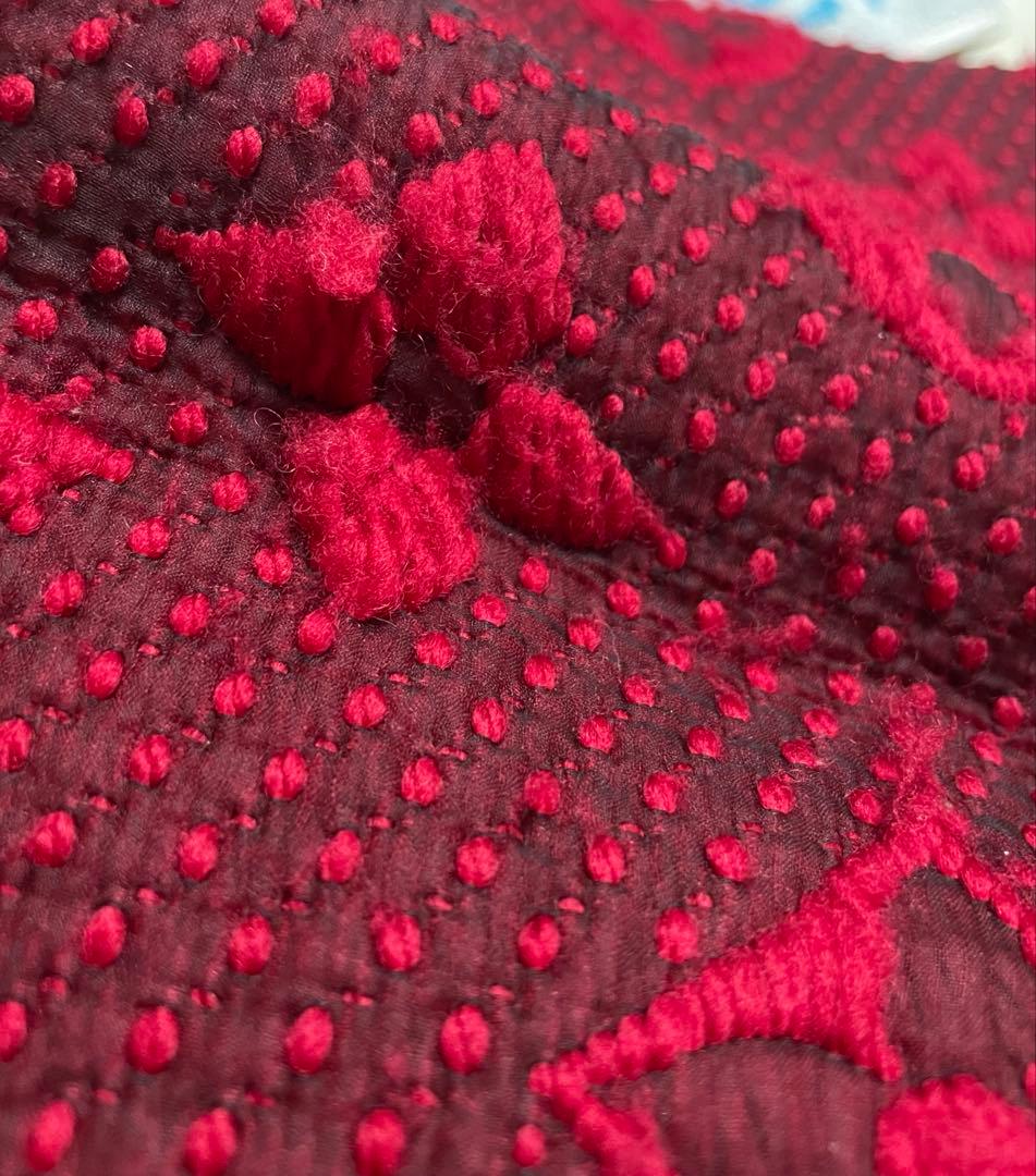 Louis Vuitton レッド マフラー モノグラム