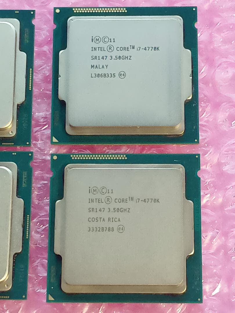 1*E様 CPU intel Core i7-4770K　2個/ｉ3-8100