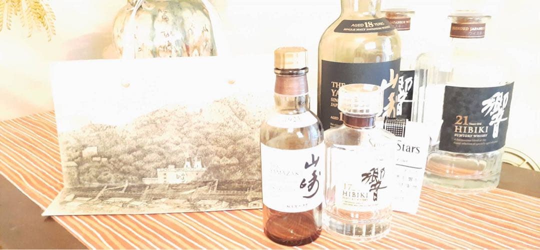 サントリー山崎18年・響21年　空瓶 箱付き　ディスプレイ・コレクション用