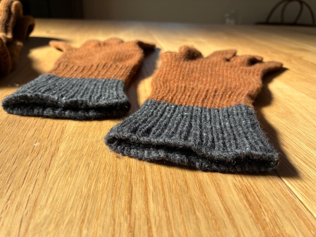 MARGARET HOWELL【スコットランド製】手袋➕マフラーセット　MHL