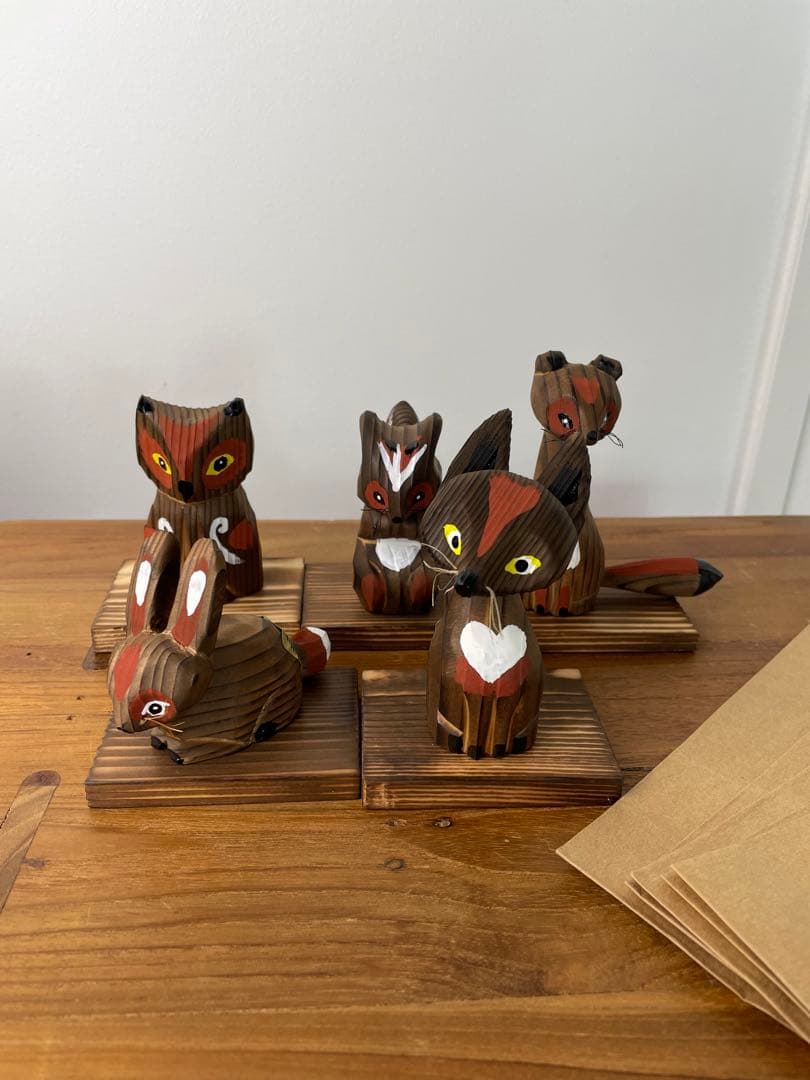 砂澤ビッキ　木の香りの北の動物達　5体セット　復刻版