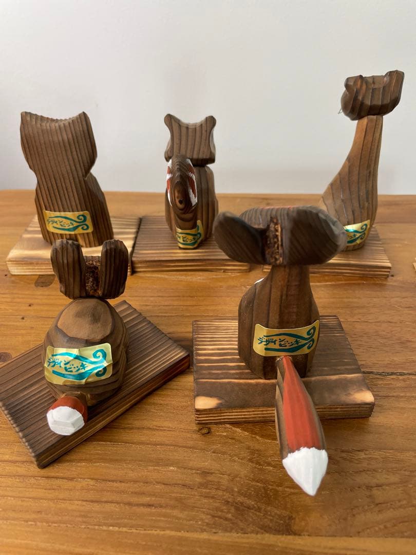 砂澤ビッキ　木の香りの北の動物達　5体セット　復刻版