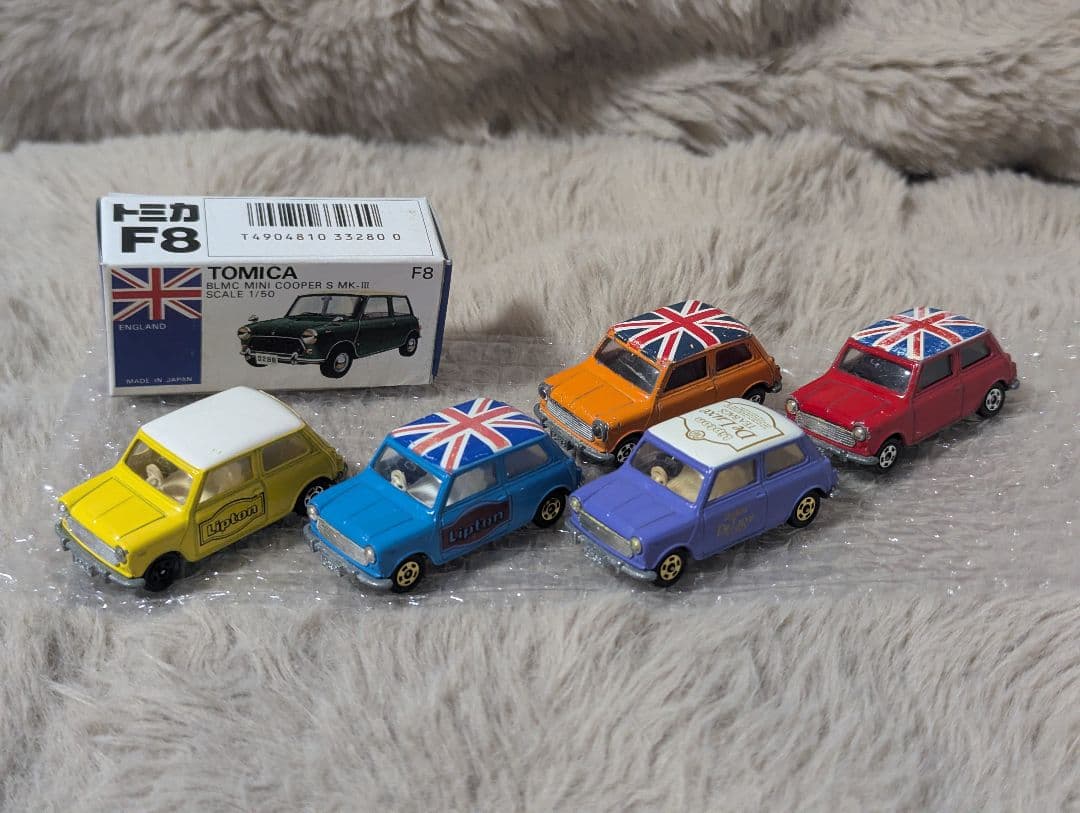 F8 青箱 トミカ 日本製 ミニクーパーS 5台まとめ売り 特注 Lipton