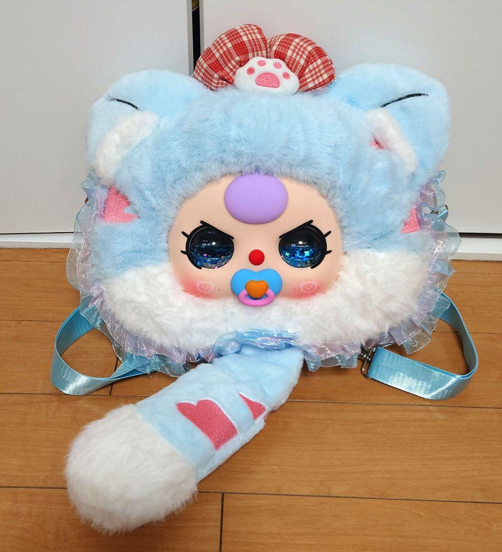 Babythree　バッグ　お顔リュック　猫　オイル目　バブ