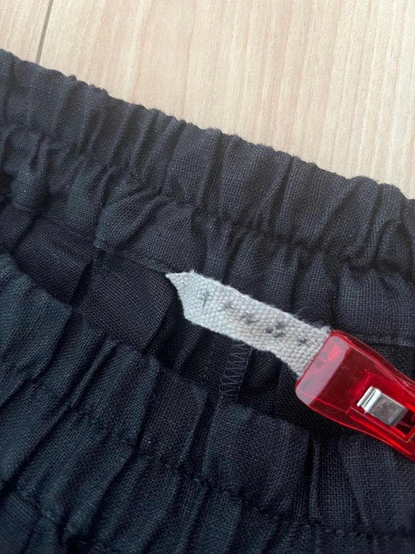 foglinenwork キナル 金子敦子さんコラボ ごきげんパンツ ブラック