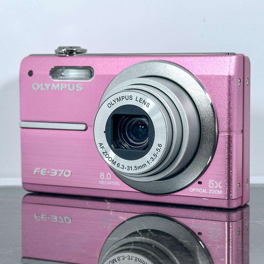 OLYMPUS FE-370 ピンク　コンパクトデジタルカメラ