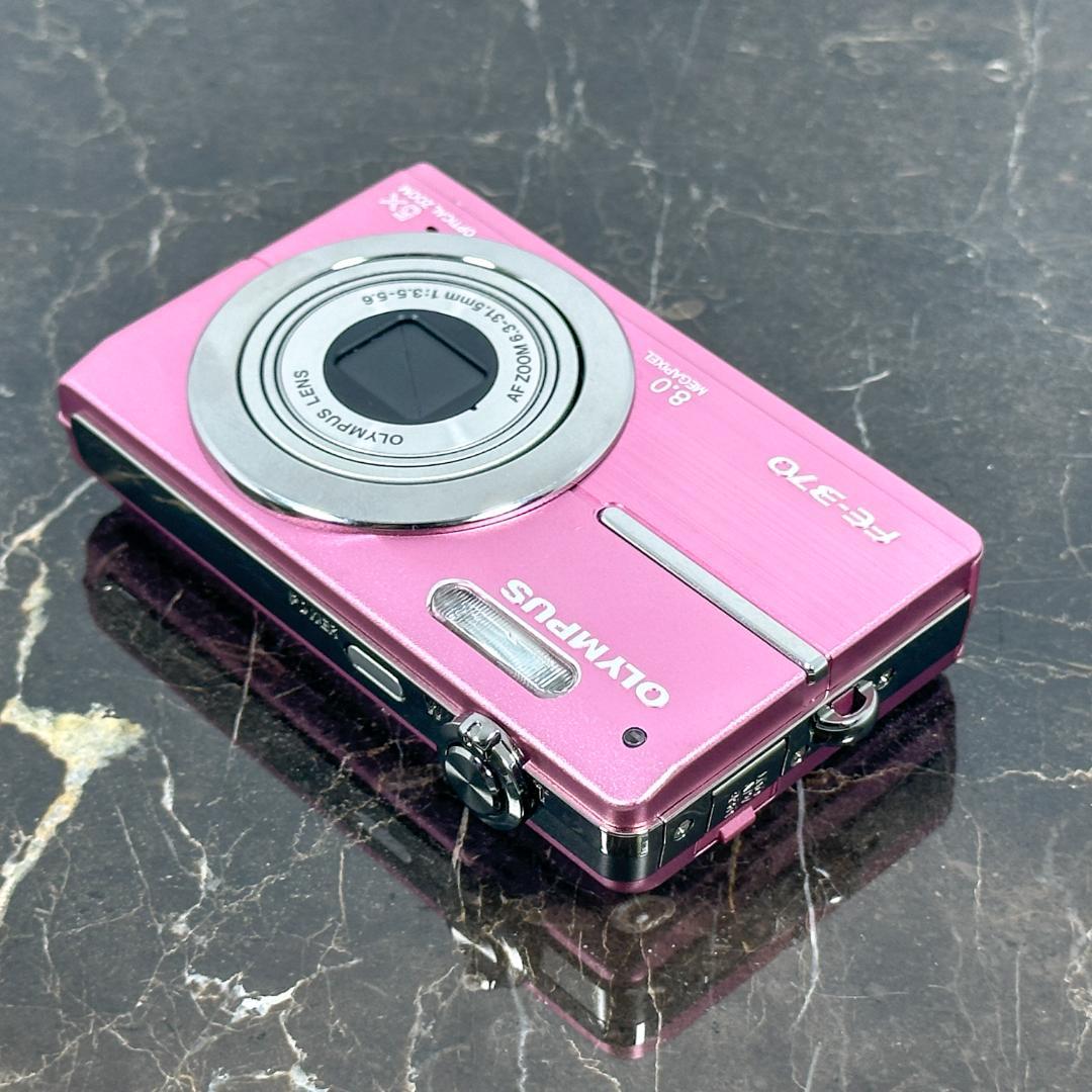 OLYMPUS FE-370 ピンク　コンパクトデジタルカメラ