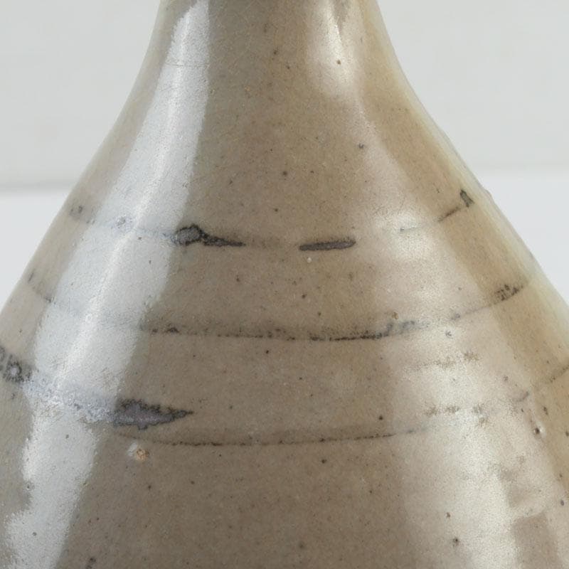 中国美術　磁州窯　鉄絵　魚藻文瓶　V　9366