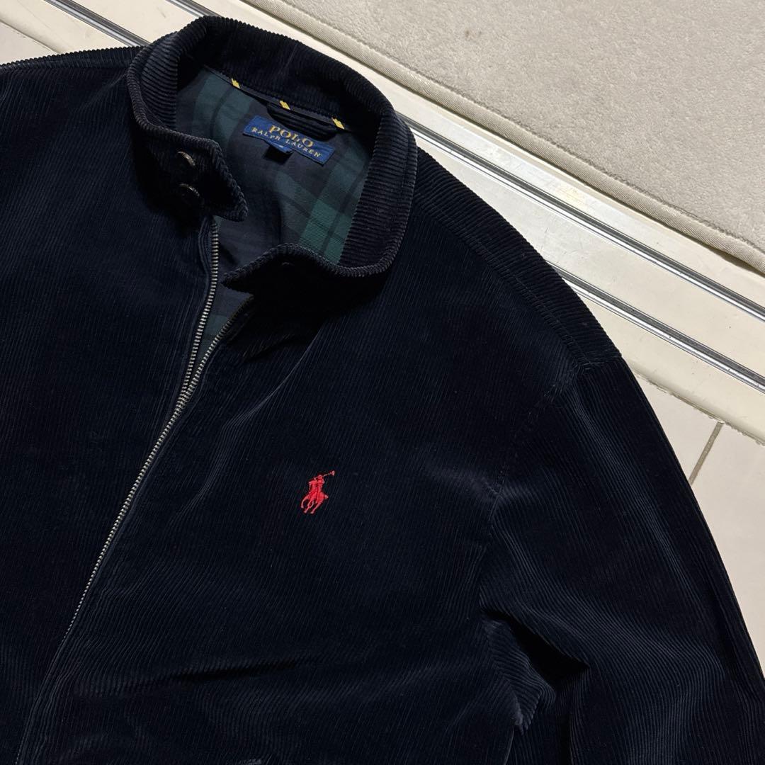 ポロラルフローレン ハリントンジャケット コーデュロイ Mサイズ ネイビー