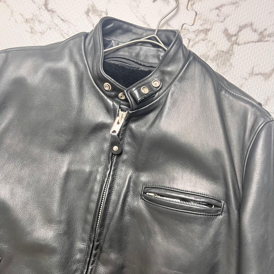 な*な様 46size/外観美品✨【米国製】schott シングルライダース 6